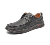 2026 Zapatos Casuales Para Hombre Transpirable Cómodo Mocasines Para Uso Diario Suela Plana, Parte Superior Zapatillas De Moda Zapatos De Hombre Ofertas Hoy, Negro , 39 EU