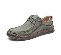 2026 Zapatos Casuales Para Hombre Transpirable Cómodo Mocasines Para Uso Diario Suela Plana, Parte Superior Zapatillas De Moda Zapatos De Hombre Ofertas Hoy, verde, 46 EU