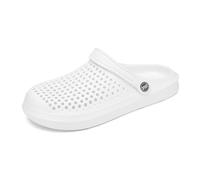 2026 Zapatos de lluvia para hombre, ideales para días lluviosos, perfectos para primavera y verano, calzado versátil para actividades al aire libre, cómodas y protectoras (Blanco, 44), Blanco, 43 EU