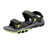 2026 - Zapatos de playa para hombre, sandalias de verano de dos vías para deportes al aire libre, sandalias y pantuflas, Verde militar, 7.5 UK 3X-Narrow