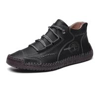 2026 Zapatos Hombres Zapatos Casuales Tradicionales para Hombres. Botas de conducción de alta gama hechas a mano para llevar en viajes al aire libre., Negro , 38 EU
