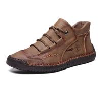 2026 Zapatos Hombres Zapatos Casuales Tradicionales para Hombres. Botas de conducción de alta gama hechas a mano para llevar en viajes al aire libre., caqui, 47 EU