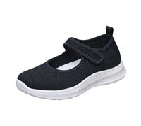 2026 Zapatos Zapatos de tela para mujer en tallas grandes, calidad de exportación, zapatos transpirables, suela suave, zapatos casuales, marine, 36 EU