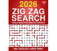 2026 Zig Zag Word Search: 100+ Puzzles Large Print Easy to See Puzzle Book for Adults & Seniors| Vol 1 |