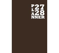 2027 2028 Monthly Planner: 2-Years from January 2027 to December 2028 | 6" x 9" Inch Size | Brown Cover