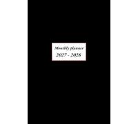 2027-2028 Monthly Planner 6x9: Two Years from January 2027 through December 2028 with Holidays (Black Cover)