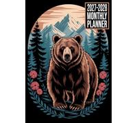 2027-2028 Monthly Planner: Bear Animal Cover Two-Year Calendar Organizer with Monthly Goals, To-Do Lists, Notes, Vision Board and Contacts