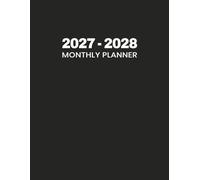 2027-2028 Monthly Planner: Two Year Planning Black Matte Organizer for Productivity Scheduling Goal Tracking Notes Contacts and Important Dates | ... Quotes | January 2027 to December 2028