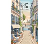 2027-2028 Pocket Calendar for Purse: 2 Year Small Size Monthly Planner from January 2027 to December 2028 | Paris Design Cover