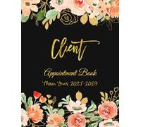 2027-2029 Client Appointment Book: 3 Years Weekly Booking for Salons, Hairdressers, Spa and Nail, Daily by 15 Minute Increment