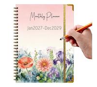 2027-2029 Monthly Planner 3 Years | 2027-2029 Life Organizer Agenda - Daily Work Planner,for Study School College Desk Travel Home Business
