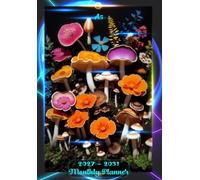 2027 - 2031 Monthly Planner A5: Five-Year Calendar from January 2027 to December 2031 | 24-Month Schedule Organizer with Holidays and Inspirational ... Vision Board | Small Size | Mushrooms Cover