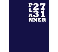 2027 2031 Monthly Planner Large Print: 5 Year Schedule Organizer from January 2027 to December 2031 with Yearly Overview, Goals, Important Dates, Birthdays & Notes | Blue Cover