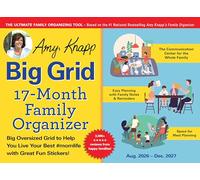 2027 Amy Knapp's Big Grid Family Organizer Wall Calendar: August 2026 - December 2027 (Amy Knapp's Plan Your Life Calendars)