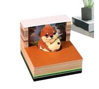 2027 Animal Shape Calendar Memo Pad LED Light Time Piece