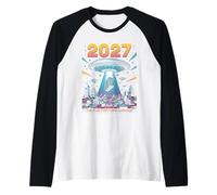 2027 Año Todo Cambia Primer Contacto Alien Camiseta Manga Raglan