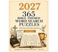 2027 Bible Word Search Puzzle Book: Large Print Daily Puzzles for Adults & Seniors: 365 Jumbo Bible-Themed Puzzles Following the Christian Calendar ... Print with a Daily Tracker (365 Puzzle Books)