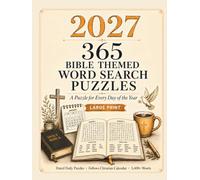2027 Bible Word Search Puzzle Book: Large Print Daily Puzzles for Adults & Seniors: 365 Jumbo Bible-Themed Puzzles Following the Christian Calendar ... Print with a Daily Tracker (365 Puzzle Books)