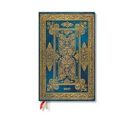 2027 Blue Luxe (Luxe Design) Maxi 12-Month Hardcover Dayplanner (Elastic Band Closure) Horizontal
