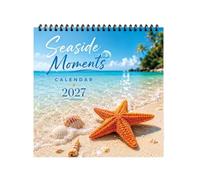 2027 Calendar Beach Theme - Wall Calendar Display Family Schedule Planner