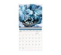 2027 Calendar, Dragon Spiral Bound Monthly Wall Calendar, Thick Paper 21cm