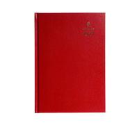 2027 Calendar Year Planner - 12 Month A5 Day-to-Page Diary - Hard Cover in Red -