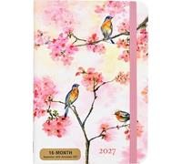 2027 Cherry Blossoms in Spring Weekly Planner (16 Months, Sept 2026 to Dec 2027)