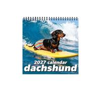 2027 Dachshund Calendar - Paper Wall Planner | 12 Month Schedule