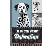 2027 Daily Planner: One Page Per Day / 6x9 Dated Organizer With Hourly Diary - 1 Hour Time Slots / To Do List / Notes Section / Scheduling / Dalmatian Dog Art Cover