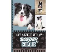 2027 Daily Planner: One Page Per Day / 6x9 Dated Organizer With Hourly Diary - 1 Hour Time Slots / To Do List / Notes Section / Scheduling / Border Collie Dog Art Cover