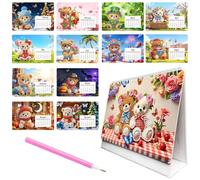 2027 Diamond Art Calendar 19cm Standing Desk Decor For Craft Lovers