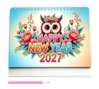 2027 Diamond Art Calendar 19cm Standing Desk Decor For Craft Lovers