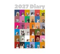 2027 DOG BREEDS DIARY: Canine Lovers Weekly & Monthly Planner - Week to View on 2 Pages - January to December - 6" x 9"