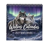 2027 Dog Wall Calendar, Canine Theme 12 Month Spiral Bound Planner