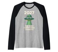 2027 El año que todo cambia Camiseta Manga Raglan