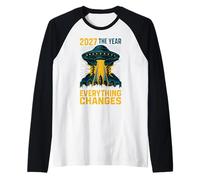 2027 El año que todo cambia Camiseta Manga Raglan