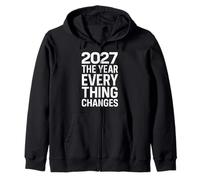 2027 El año que todo cambia Sudadera con Capucha