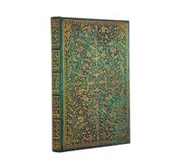 2027 Emerald Flower (Nature’s Grace) Mini 18-Month Hardcover Dayplanner (Elastic Band Closure) Horizontal