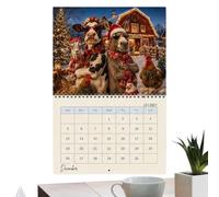2027 Farm Animal Rooster & Friends Wall Calendar, Funny Cute Farm-Animal