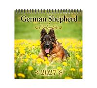 2027 German Shepherd Wall Calendar - Paper Monthly Planner | Dog Decor