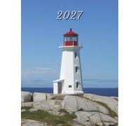 2027: Large Monthly Calendar Planner - Peggy’s Cove Lighthouse Nova Scotia Canada Scenery