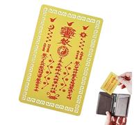 2027 Metal Tai Sui Card - Chinese Sheep Wealth & Good Luck Portable Souveni