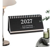2027 Monthly Desk Calendar Standing Spiral Agenda Organizer