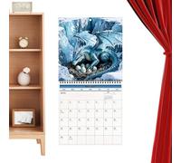 2027 Monthly Dragon Calendar, Spiral Bound Thick Paper Decor