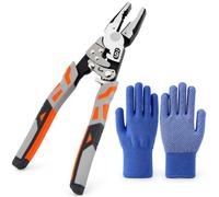 2027 New 9 Inch Ratchet Self-Locking Wire Cutter (1PCS) | Ratchet Cable Wire Cutter Pliers Electrician Cable Tool, for Electrical Wiring,Cable Cutting, Industrial Maintenance, Home