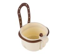 2027 New Hanging Sink Drain Basket for Kitchen, Faucet Mount Sink Strainer with Self-Cleaning Dump Design for Food Scraps, Fruit Rinsing, Sponge Storage & Kitchen Use (Brown)