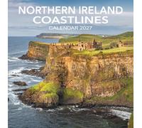 2027 Northern Ireland Calendar: Northern Ireland Coastlines - Square Wall Calendar - Month to View - 12 Months