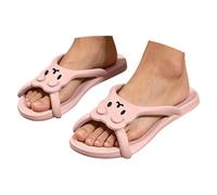 2027 pantuflas de viaje para baño, hotel, hogar - portátil interior y exterior - Sandalias cómodas y ligeras para deslizarse dentro., Rosa., 38 EU