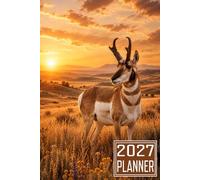 2027 Planner: Pronghorn Animal themed Cover Daily Weekly Dairy Vision Board & Mission Pages Contacts Password Log Planning Pages Note To Do