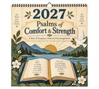 2027 Psalms Scripture Wall Calendar - Christian Art & Monthly Verses | | 8.27x11.81 Inch (A4 Size), 200g Quality Paper, Monthly Bible Verses & Artwork, for Home, Office, Prayer Room & Church